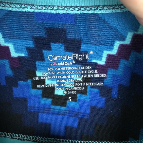 Climate Right Women’s Athletic Long Sleeve Shirt Size Small ** - Picture 3 of 5